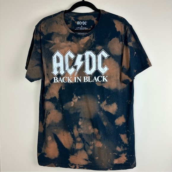 Tops - AC/DC Bleached Graphic tee shirt Large